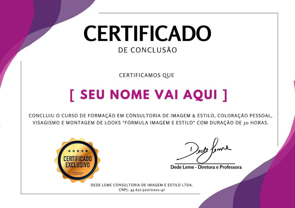 Certificado Dede Leme